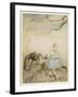 Miss Muffet, Mother Goose-Arthur Rackham-Framed Art Print