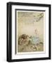 Miss Muffet, Mother Goose-Arthur Rackham-Framed Art Print