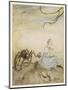 Miss Muffet, Mother Goose-Arthur Rackham-Mounted Art Print