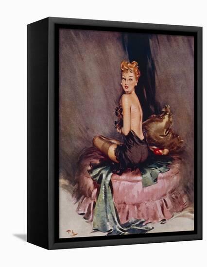 Miss Muffet-David Wright-Framed Stretched Canvas