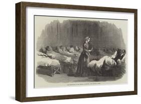 Miss Nightingale, in the Hospital, at Scutari-null-Framed Giclee Print