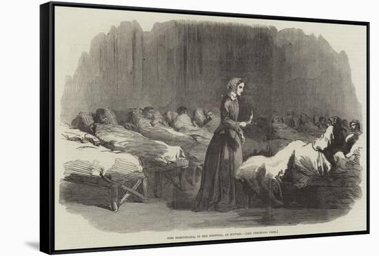 Miss Nightingale, in the Hospital, at Scutari-null-Framed Stretched Canvas