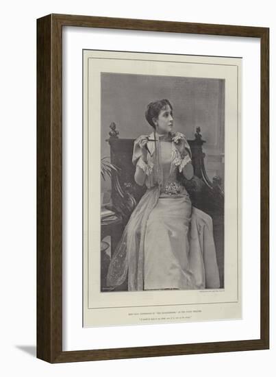 Miss Olga Nethersole in The Transgressor, at the Court Theatre-null-Framed Giclee Print