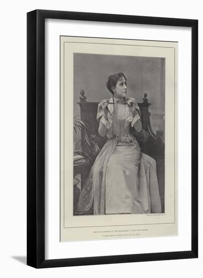 Miss Olga Nethersole in The Transgressor, at the Court Theatre-null-Framed Giclee Print