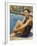 "Miss Olympia" - Ingeborg Sjoquist, Swedish Swimmer-null-Framed Photographic Print