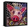 Miss Piggy-MADdogART-Framed Stretched Canvas