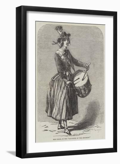 Miss Poole, in the Daughter of the Regiment-null-Framed Giclee Print