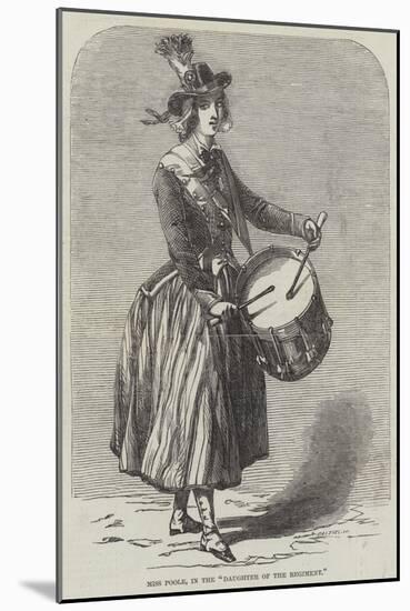 Miss Poole, in the Daughter of the Regiment-null-Mounted Giclee Print