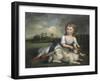 Miss Ramsden and Her Dog, c.1800-null-Framed Giclee Print