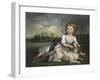 Miss Ramsden and Her Dog, c.1800-null-Framed Giclee Print