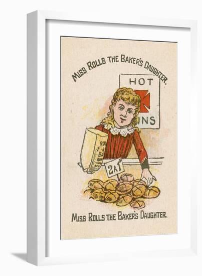 Miss Rolls the Baker's Daughter-null-Framed Premium Giclee Print