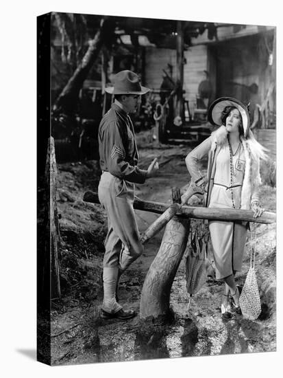 Miss Sadie Thompson by Raoul Walsh with Gloria Swanson, 1928, 1928-null-Stretched Canvas