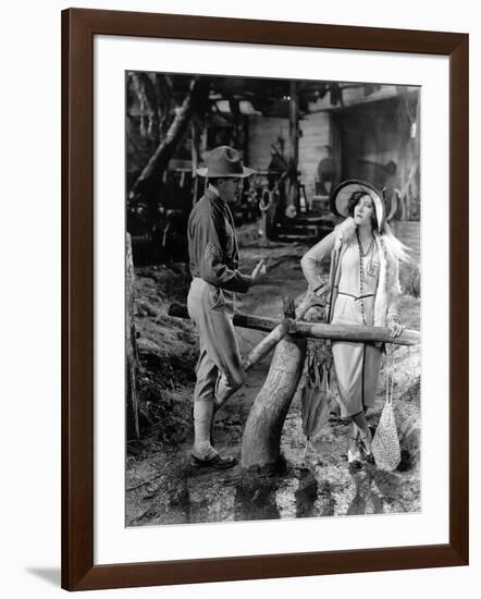 Miss Sadie Thompson by Raoul Walsh with Gloria Swanson, 1928, 1928-null-Framed Photo