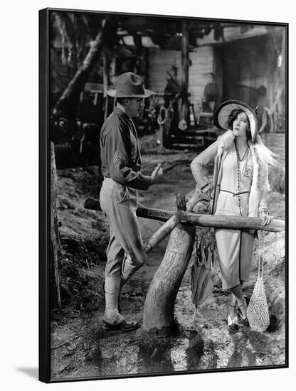 Miss Sadie Thompson by Raoul Walsh with Gloria Swanson, 1928, 1928-null-Framed Photo