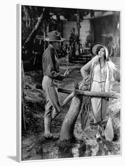 Miss Sadie Thompson by Raoul Walsh with Gloria Swanson, 1928, 1928-null-Framed Photo