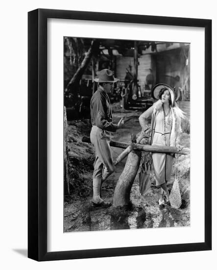 Miss Sadie Thompson by Raoul Walsh with Gloria Swanson, 1928, 1928-null-Framed Photo