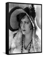 Miss Sadie Thompson by Raoul Walsh with Gloria Swanson, 1928 (b/w photo)-null-Framed Stretched Canvas