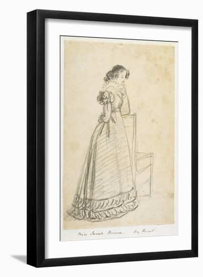 Miss Sarah Brown, Later the Wife of Sir Joseph Paxton-William Henry Hunt-Framed Giclee Print