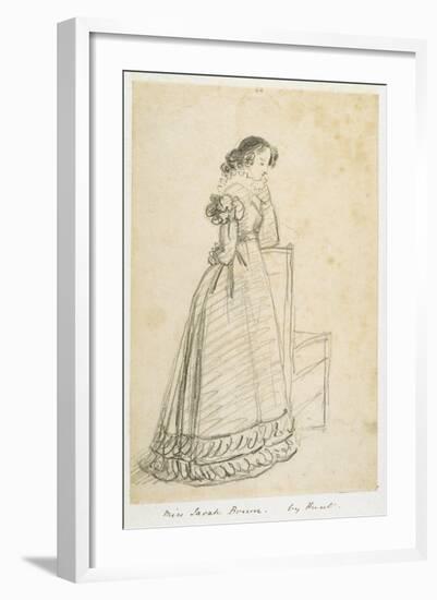 Miss Sarah Brown, Later the Wife of Sir Joseph Paxton-William Henry Hunt-Framed Giclee Print