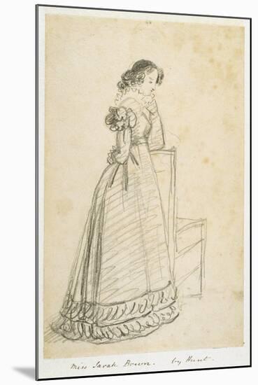 Miss Sarah Brown, Later the Wife of Sir Joseph Paxton-William Henry Hunt-Mounted Giclee Print