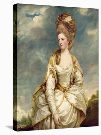 Miss Sarah Campbell, 1777-78-Sir Joshua Reynolds-Stretched Canvas