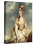 Miss Sarah Campbell, 1777-78-Sir Joshua Reynolds-Stretched Canvas