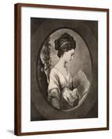 Miss Stephenson, Late 18th Century-W Dickinson-Framed Giclee Print