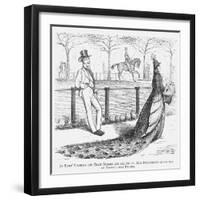 Miss Swellington Taking a Walk, 1867-Edward Linley Sambourne-Framed Premium Giclee Print