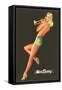 Miss Swing, Pin-Up with Cornet-null-Framed Stretched Canvas
