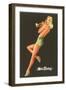 Miss Swing, Pin-Up with Cornet-null-Framed Art Print