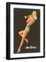 Miss Swing, Pin-Up with Cornet-null-Framed Art Print