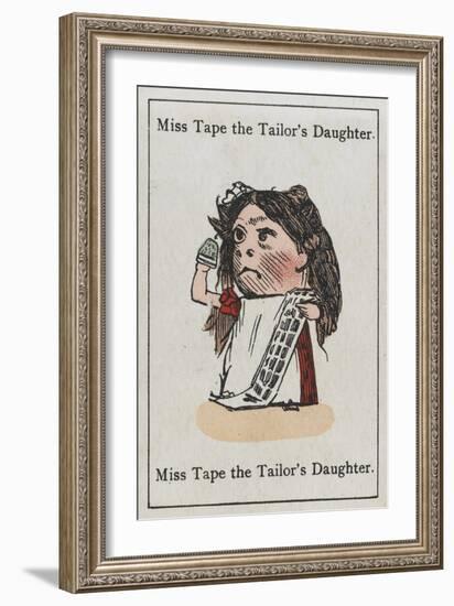 Miss Tape the Tailor's Daughter, from "Happy Families"-null-Framed Art Print