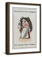 Miss Tape the Tailor's Daughter, from "Happy Families"-null-Framed Art Print