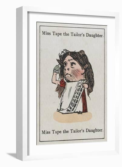 Miss Tape the Tailor's Daughter, from "Happy Families"-null-Framed Art Print