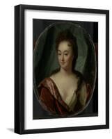 Miss Van Gool, Lady Companion of Clara Van Citters-Godfried Schalcken-Framed Art Print