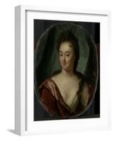 Miss Van Gool, Lady Companion of Clara Van Citters-Godfried Schalcken-Framed Art Print