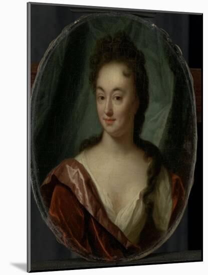 Miss Van Gool, Lady Companion of Clara Van Citters-Godfried Schalcken-Mounted Art Print