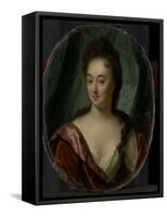 Miss Van Gool, Lady Companion of Clara Van Citters-Godfried Schalcken-Framed Stretched Canvas