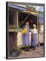 Miss Violet And Daisy-Bill Makinson-Stretched Canvas