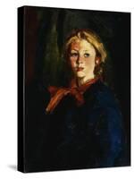 Miss Violet Organ (Katie McNamara)-Robert Henri-Stretched Canvas