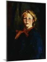 Miss Violet Organ (Katie McNamara)-Robert Henri-Mounted Giclee Print