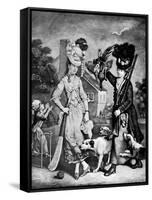 Miss Wicket and Miss Trigger, 1770-John Collet-Framed Stretched Canvas