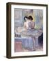 Miss Zambelli in Her Dressing Room; Mademoiselle Zambelli Dans Sa Loge, 1912-Henri Lebasque-Framed Giclee Print