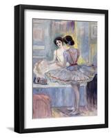 Miss Zambelli in Her Dressing Room; Mademoiselle Zambelli Dans Sa Loge, 1912-Henri Lebasque-Framed Giclee Print