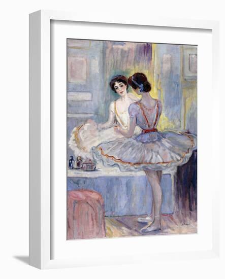 Miss Zambelli in Her Dressing Room; Mademoiselle Zambelli Dans Sa Loge, 1912-Henri Lebasque-Framed Giclee Print