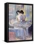 Miss Zambelli in Her Dressing Room; Mademoiselle Zambelli Dans Sa Loge, 1912-Henri Lebasque-Framed Stretched Canvas