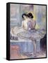 Miss Zambelli in Her Dressing Room; Mademoiselle Zambelli Dans Sa Loge, 1912-Henri Lebasque-Framed Stretched Canvas