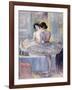 Miss Zambelli in Her Dressing Room; Mademoiselle Zambelli Dans Sa Loge, 1912-Henri Lebasque-Framed Giclee Print