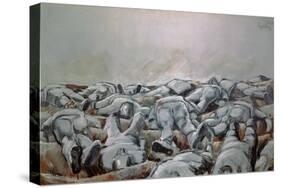Missa Solemnis. Oil on canvas (1916).-Albin Egger-lienz-Stretched Canvas