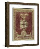 Missale Romanum. Illuminated Initial Letters T and E with a Geometric Interlace-null-Framed Art Print